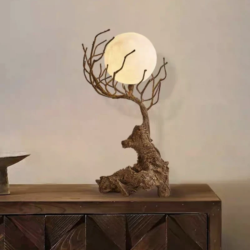 Modern Shabby Chic Tree PET 1-Light Table Lamp For Bedroom
