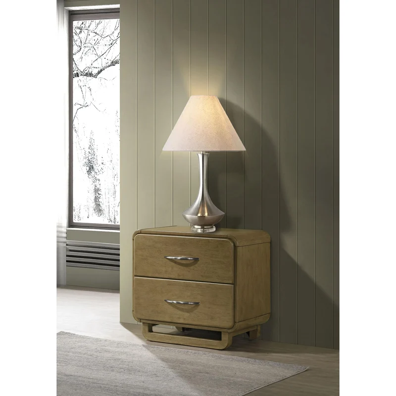 Coaster Furniture Amsbury 224272 2-Drawer Nightstand Bedside Table - Nutmeg