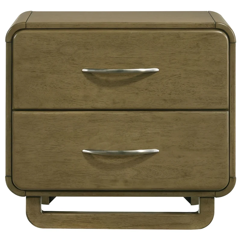 Coaster Furniture Amsbury 224272 2-Drawer Nightstand Bedside Table - Nutmeg