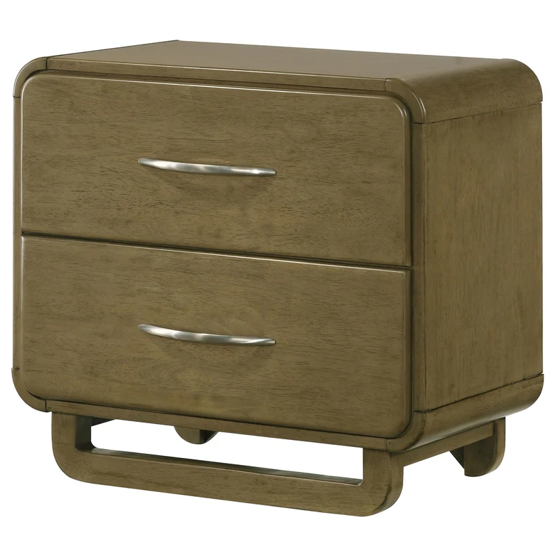 Coaster Furniture Amsbury 224272 2-Drawer Nightstand Bedside Table - Nutmeg