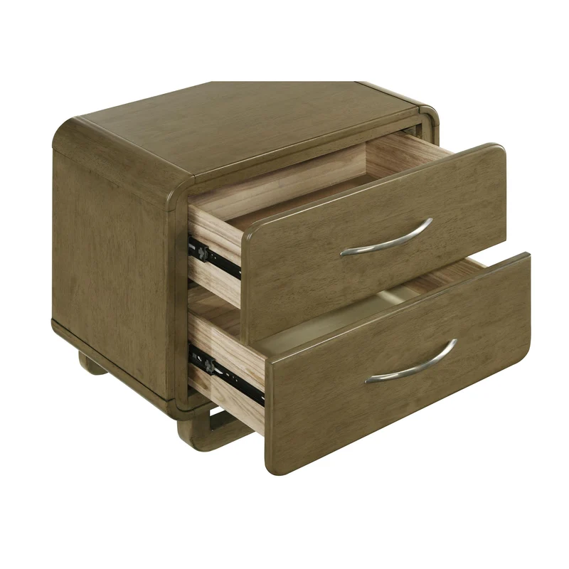 Coaster Furniture Amsbury 224272 2-Drawer Nightstand Bedside Table - Nutmeg