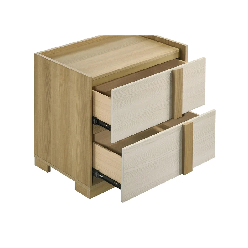 Coaster Furniture Hyland 215652 2-Drawer Nightstand Bedside Table - Natural