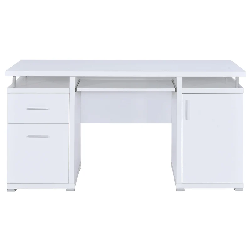 Coaster Furniture Tracy 800108 55-inch 2-Drawer Office Computer Desk - White
