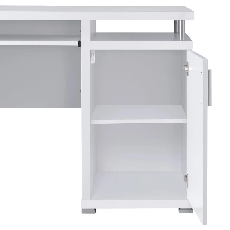 Coaster Furniture Tracy 800108 55-inch 2-Drawer Office Computer Desk - White