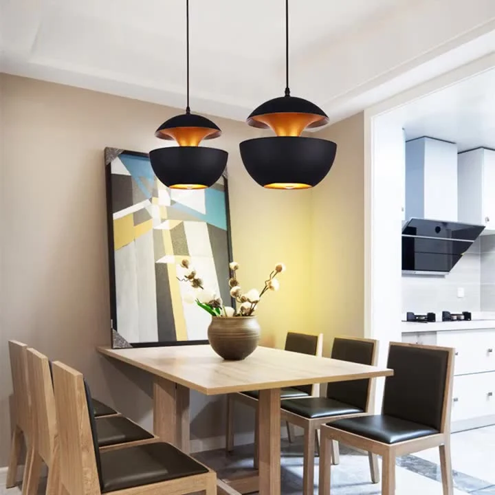 Contemporary Scandinavian Globe Aluminum 1-Light Pendant Light For Living Room