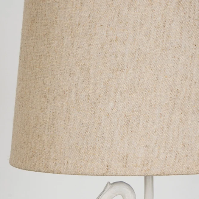 Traditional Vintage Resin & Fabric Column Branch Red Bird & White Crane 1-Light Table Lamp For Bedroom & Living Room