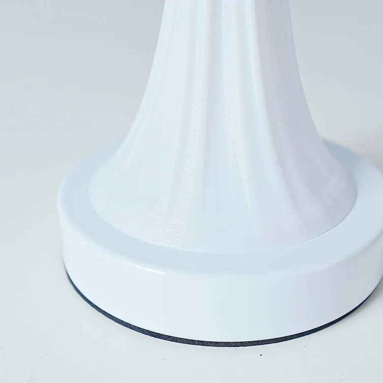Contemporary Nordic USB Rechargeable Iron & PLA Umbrella Pleated LED Table Lamp For Bedroom