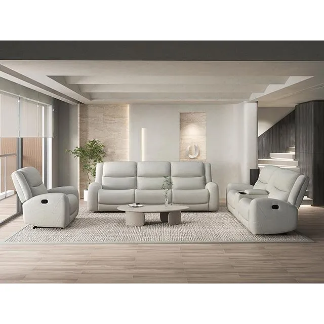 Furniture of America Giraldus CM9988BG-SF-M Manual Recliner Sofa