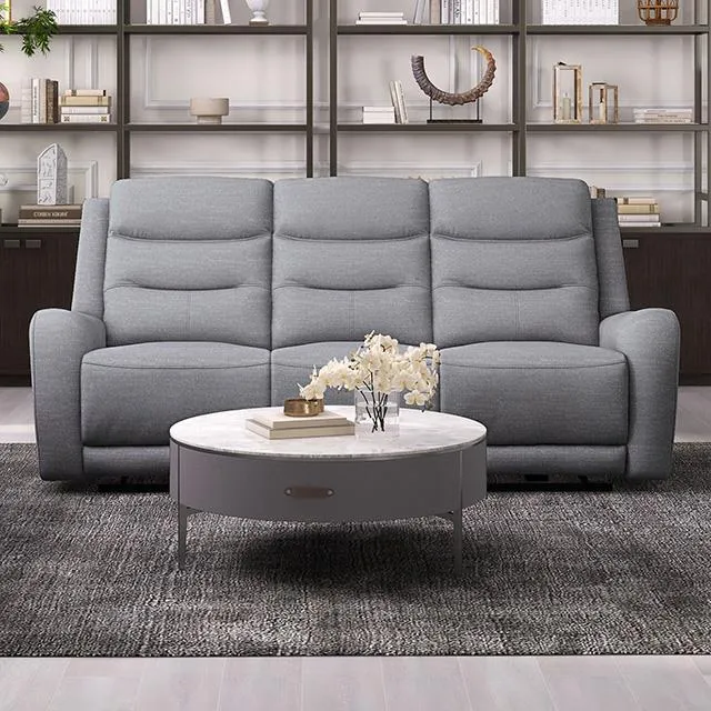Furniture of America Matthias CM9987GY-SF-M Manual Recliner Sofa