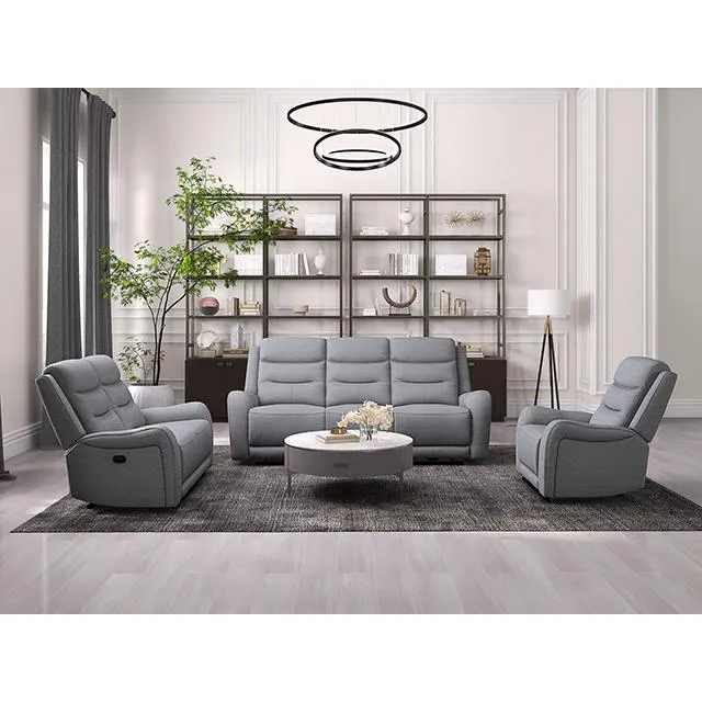 Furniture of America Matthias CM9987GY-SF-M Manual Recliner Sofa
