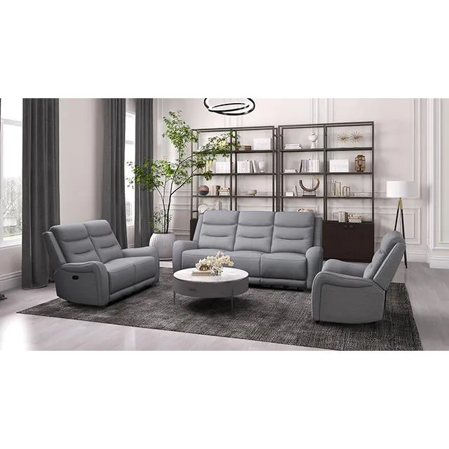 Furniture of America Matthias CM9987GY-SF-M Manual Recliner Sofa