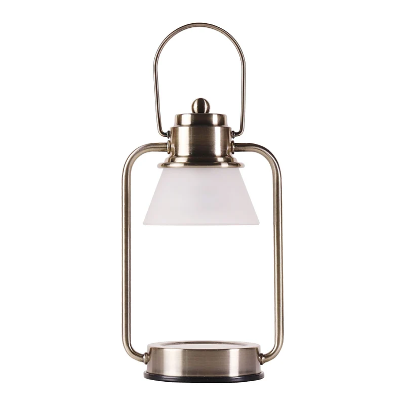 Contemporary Simplicity Hardware Glass Conical Shade 1-Light Melting Wax Table Lamp For Bedroom