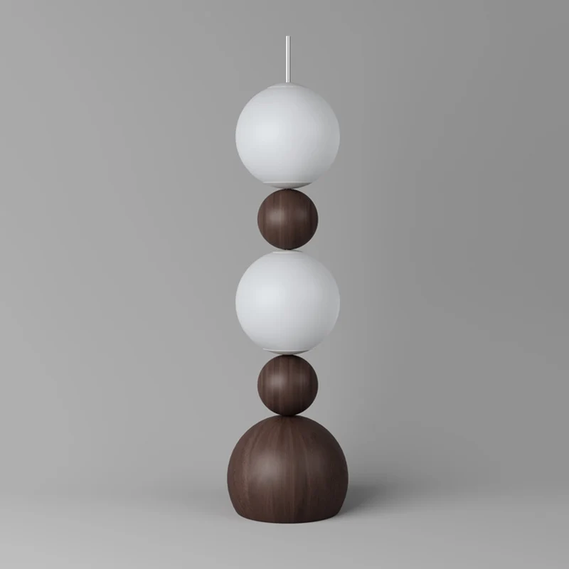 Contemporary Scandinavian Iron PE Spherical Shade LED Standing Floor Lamp For Living Room