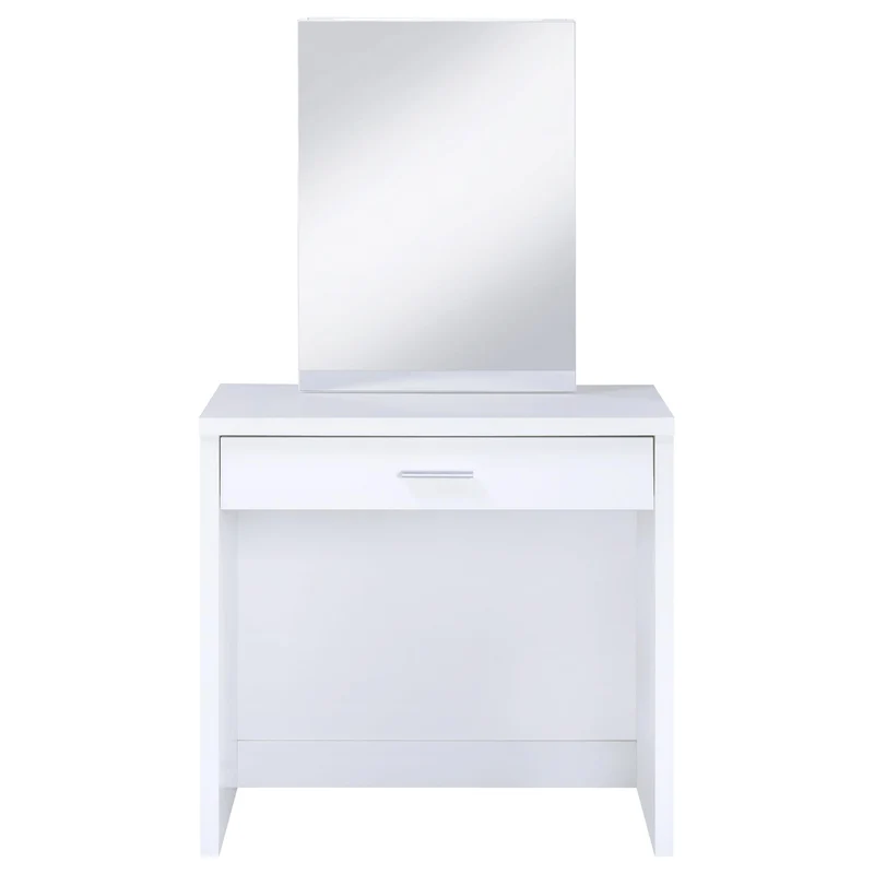 Coaster Furniture Harvey 300290 Vanity Set with Lift-Top Stool - White