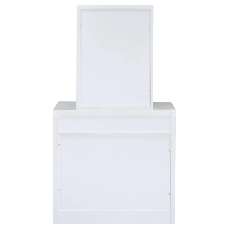 Coaster Furniture Harvey 300290 Vanity Set with Lift-Top Stool - White