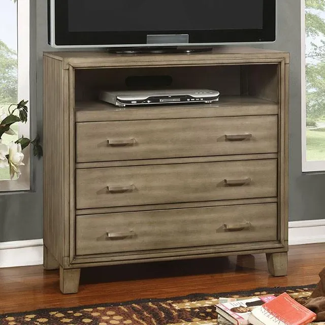 Furniture of America Enrico 3-Drawer Media Chest CM7068GY-TV