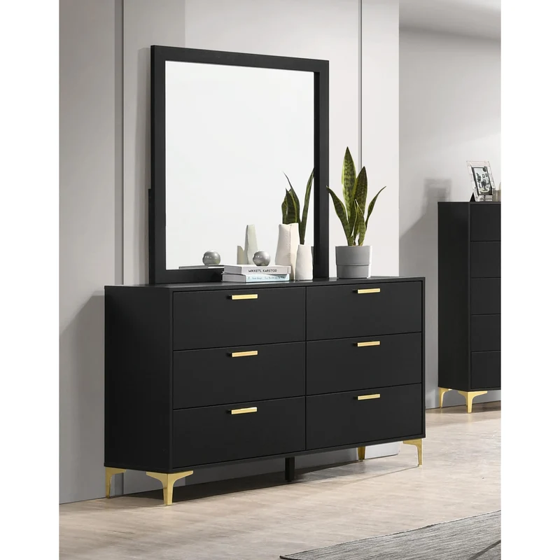 Coaster Furniture Kendall 224454 Dresser Mirror - Black