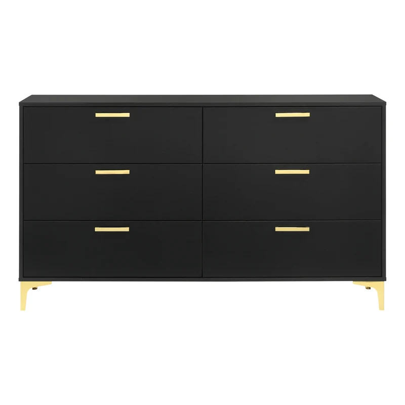Coaster Furniture Kendall 224453 6-Drawer Dresser - Black