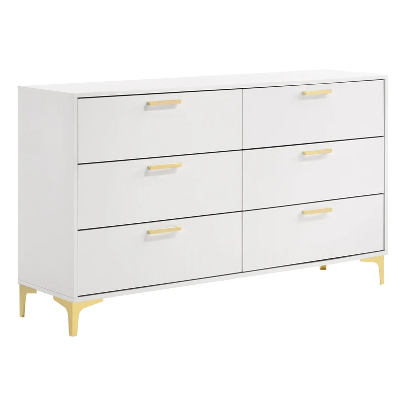Coaster Furniture Kendall 224403 6-Drawer Dresser - White