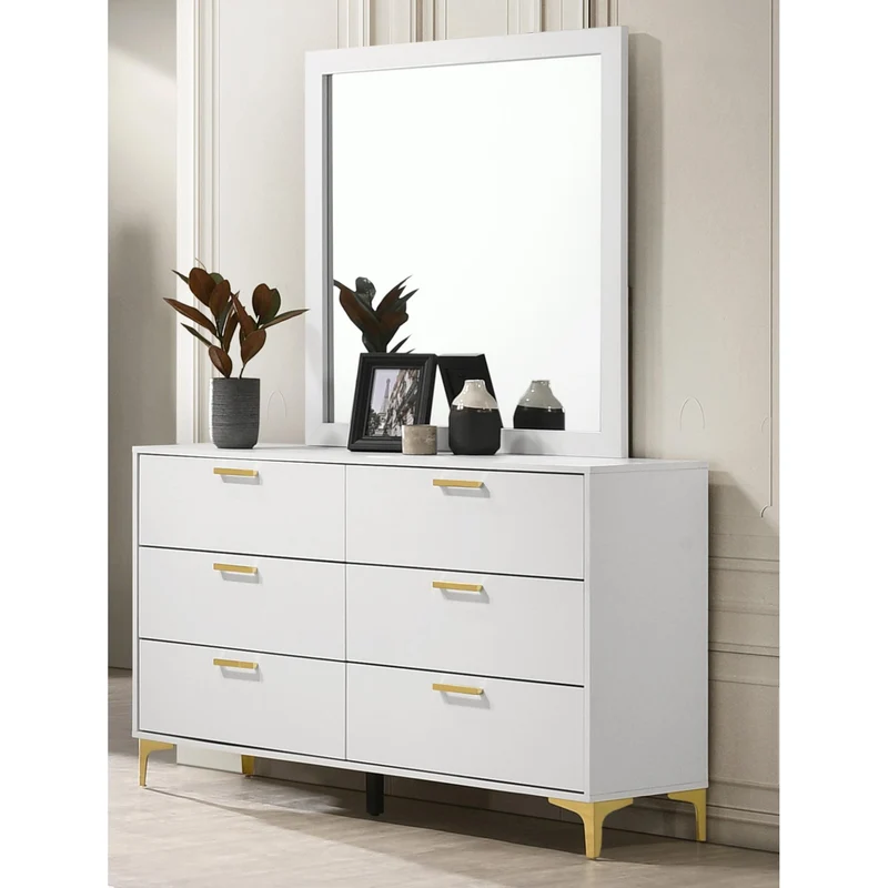 Coaster Furniture Kendall 224403 6-Drawer Dresser - White