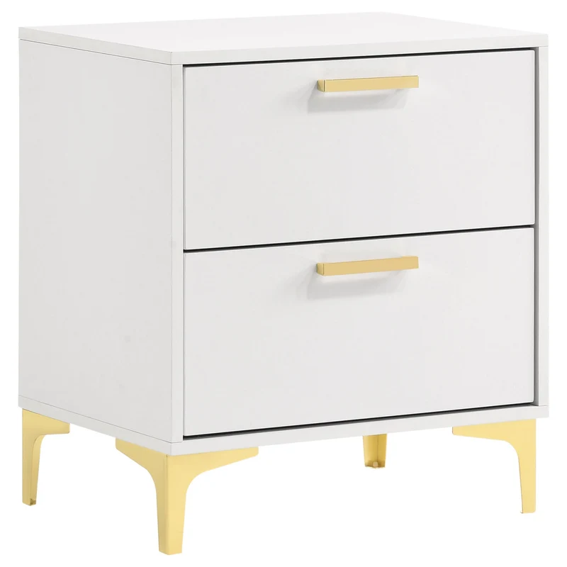 Coaster Furniture Kendall 224402 2-Drawer Nightstand - White