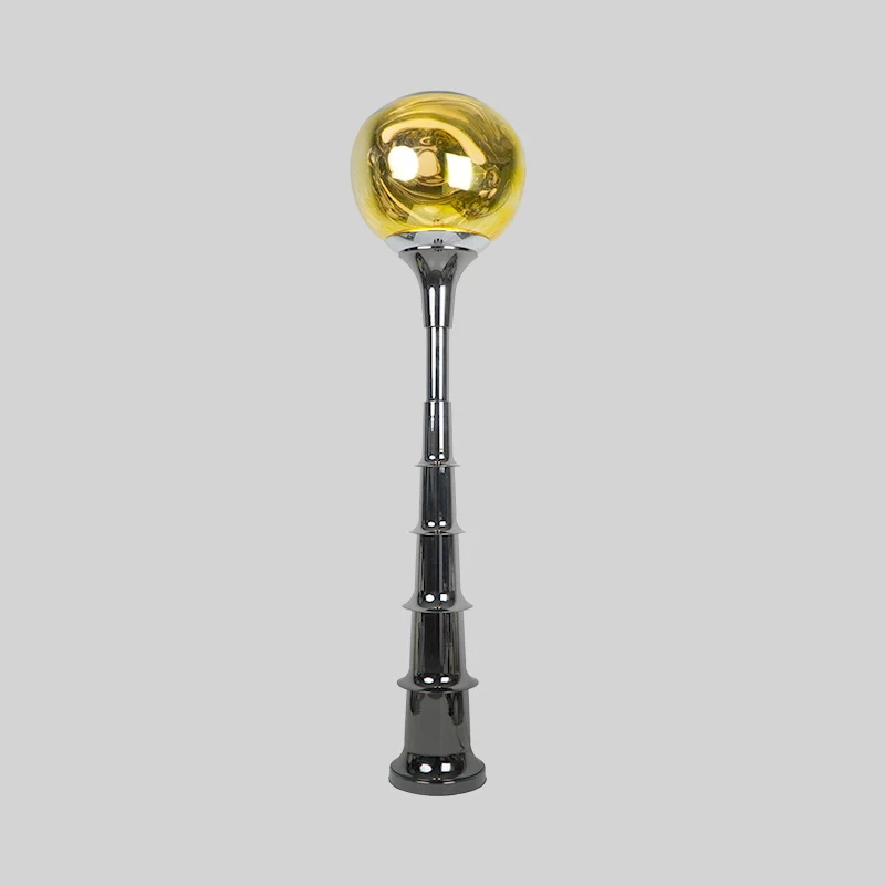 Contemporary Scandinavian Lava Orb PVC Acrylic LED Standing Floor Lamp For Living Room