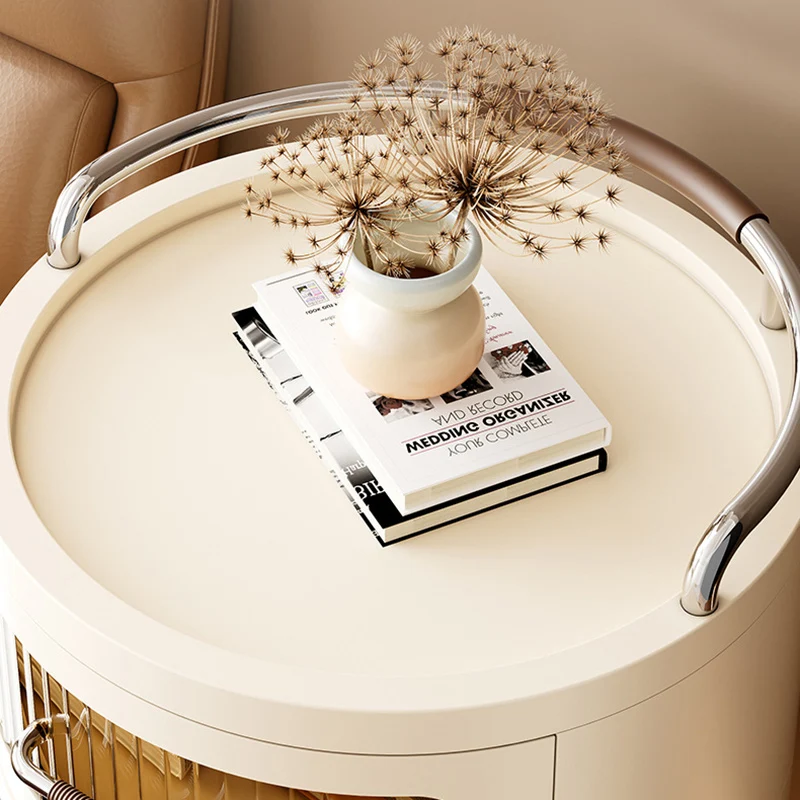 Contemporary Scandinavian Removable Round Cylinder PP ABS PET 1/2/3/4 Drawer For Living Room