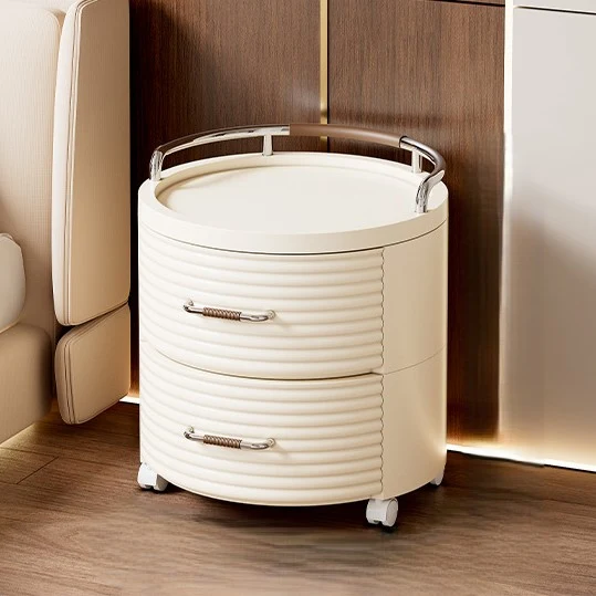 Contemporary Scandinavian Removable Round Cylinder PP ABS PET 1/2/3/4 Drawer For Living Room