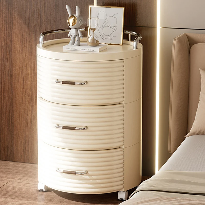Contemporary Scandinavian Removable Round Cylinder PP ABS PET 1/2/3/4 Drawer For Living Room