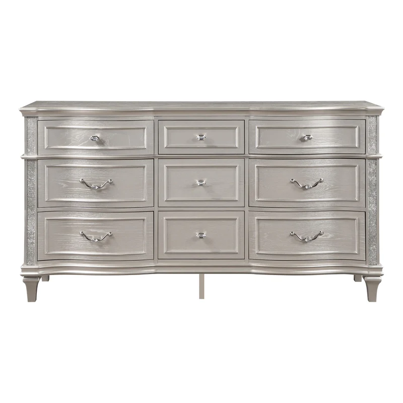 Coaster Furniture Evangeline 223393 9-Drawer Dresser - Silver Oak
