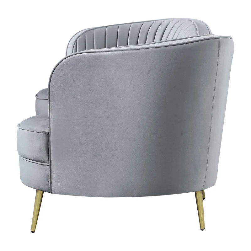 Coaster Furniture Sophia 506864 Upholstered Channel Tufted Sofa - Grey