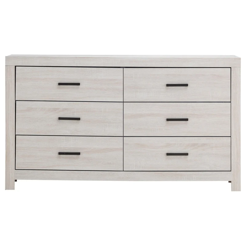 Coaster Furniture Brantford 207053 6-Drawer Dresser - Coastal White