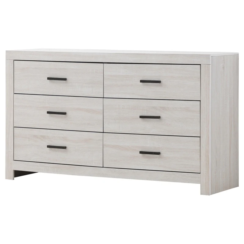 Coaster Furniture Brantford 207053 6-Drawer Dresser - Coastal White