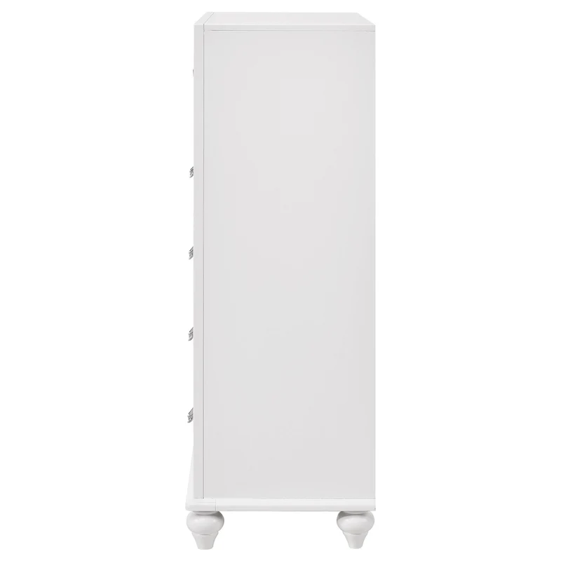 Coaster Furniture Barzini 205895 5-Drawer Bedroom Chest - White