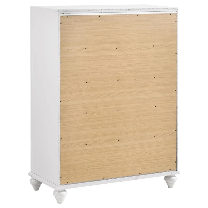 Coaster Furniture Barzini 205895 5-Drawer Bedroom Chest - White