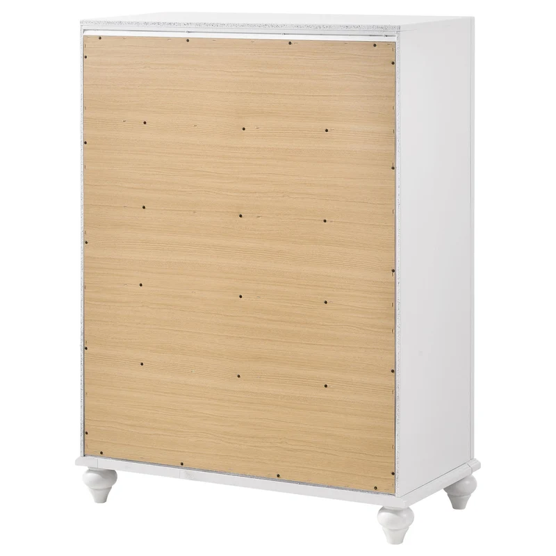 Coaster Furniture Barzini 205895 5-Drawer Bedroom Chest - White