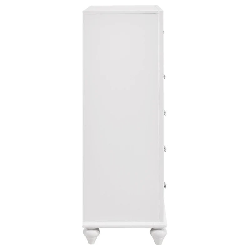 Coaster Furniture Barzini 205895 5-Drawer Bedroom Chest - White