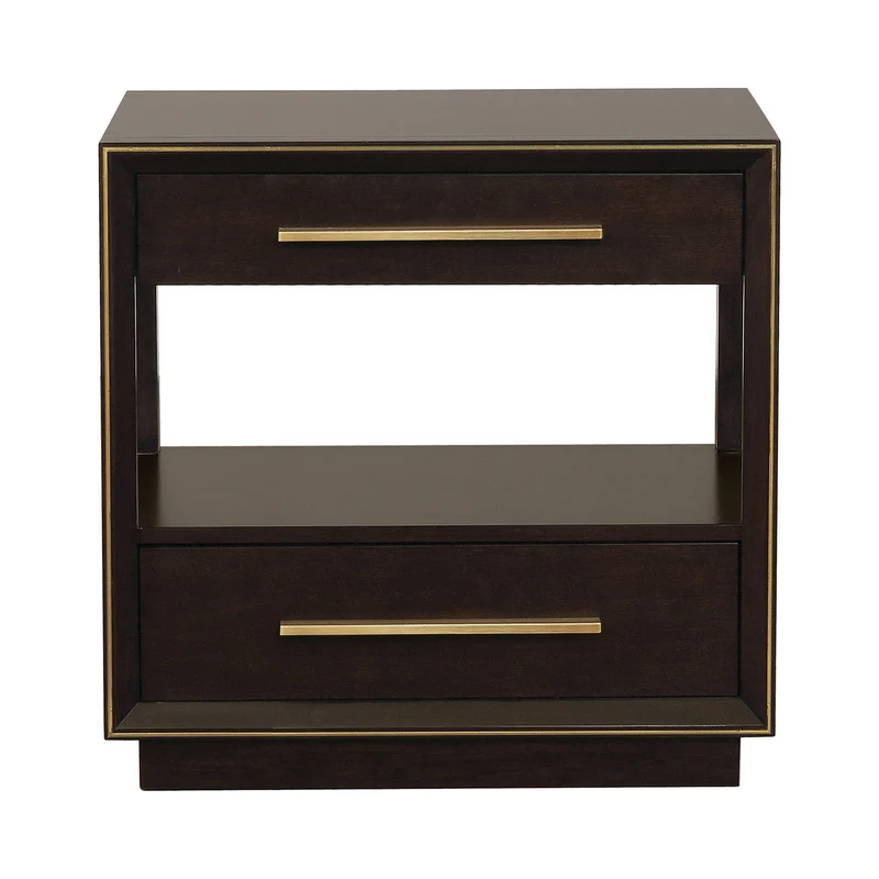 Coaster Furniture Durango 223262 2-Drawer Nightstand - Smoked Peppercorn