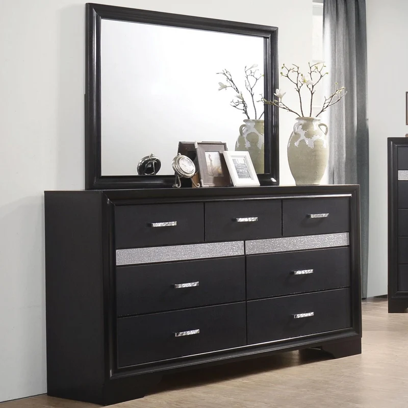Coaster Furniture Miranda 206364 Dresser Mirror - Black