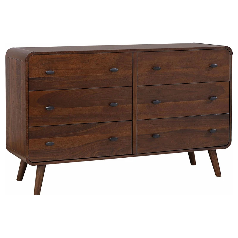 Coaster Furniture Robyn 205133 6-Drawer Bedroom Dresser - Dark Walnut