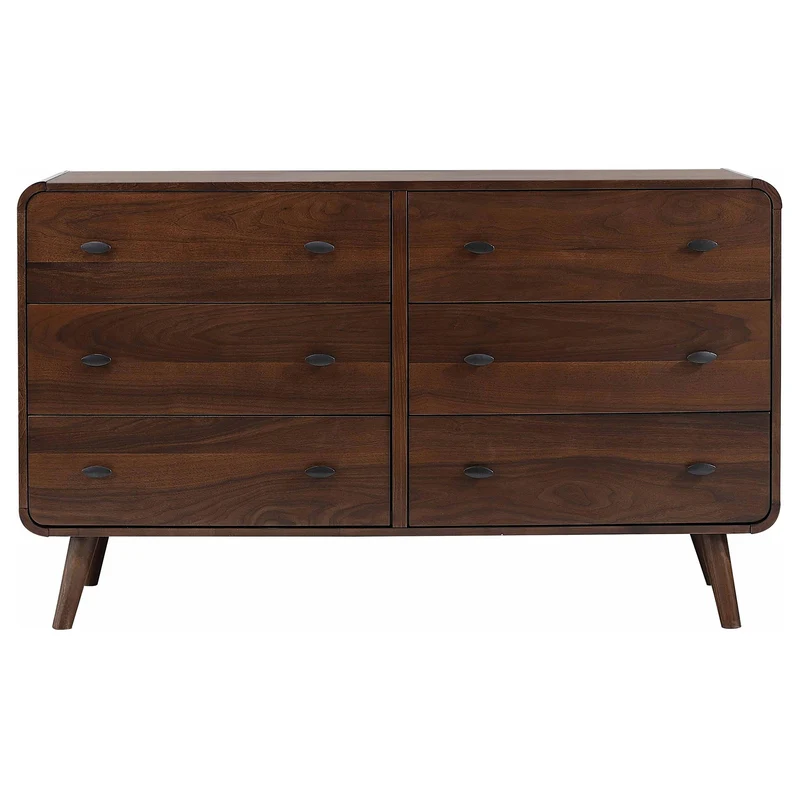 Coaster Furniture Robyn 205133 6-Drawer Bedroom Dresser - Dark Walnut