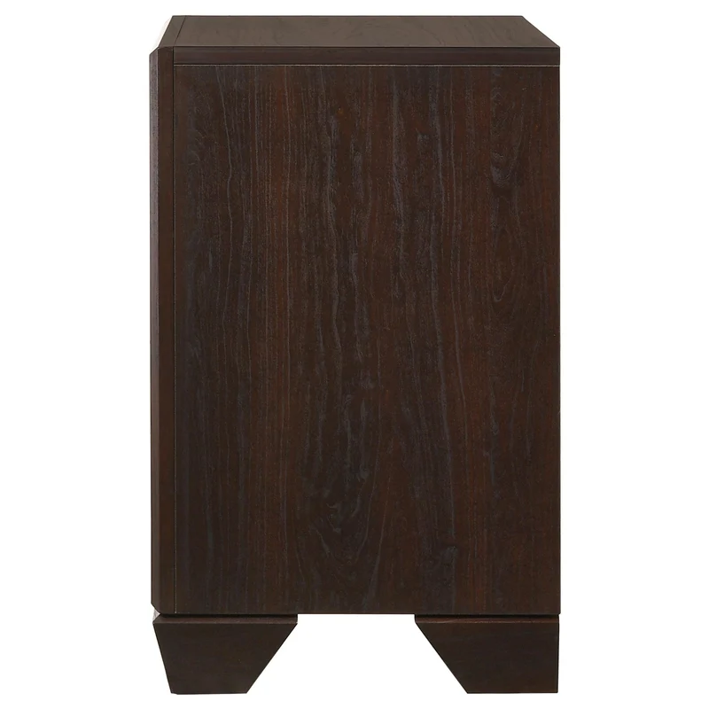 Coaster Furniture Kauffman 204392 2-Drawer Nightstand - Dark Cocoa