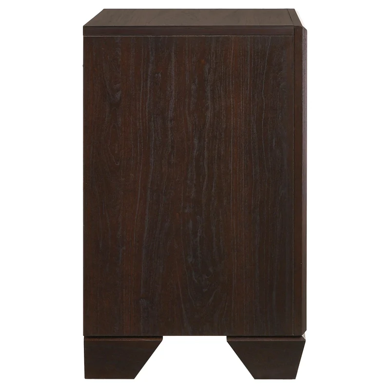 Coaster Furniture Kauffman 204392 2-Drawer Nightstand - Dark Cocoa