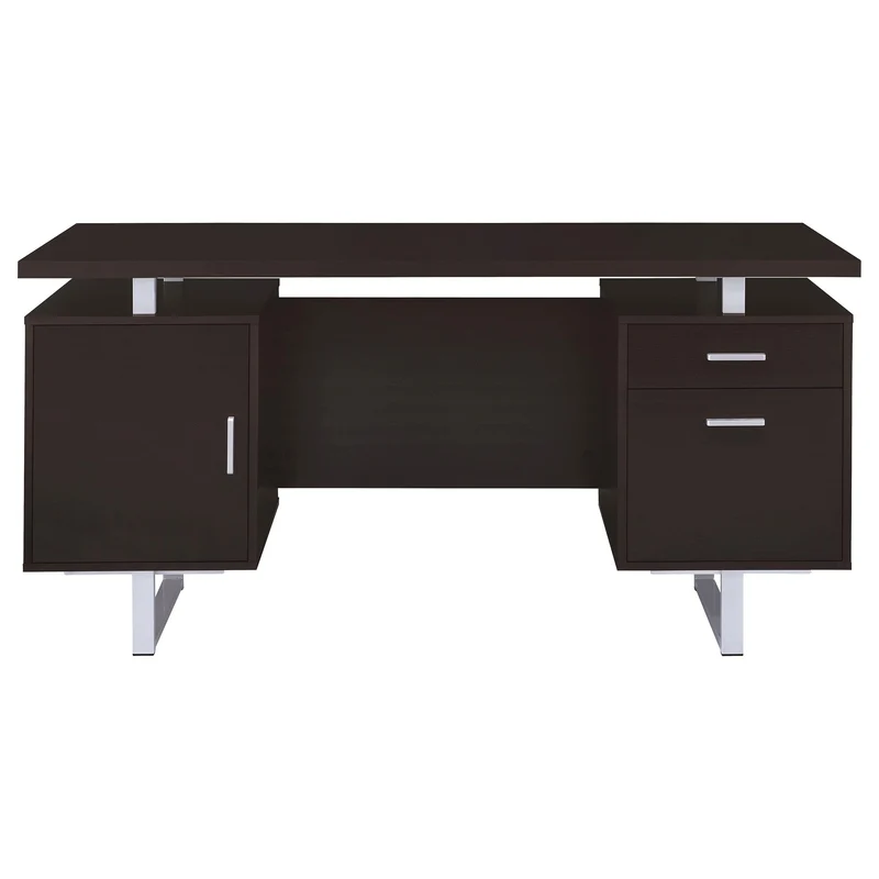 Coaster Furniture Lawtey 801521 60-inch 2-Drawer Office Computer Desk - Cappuccino