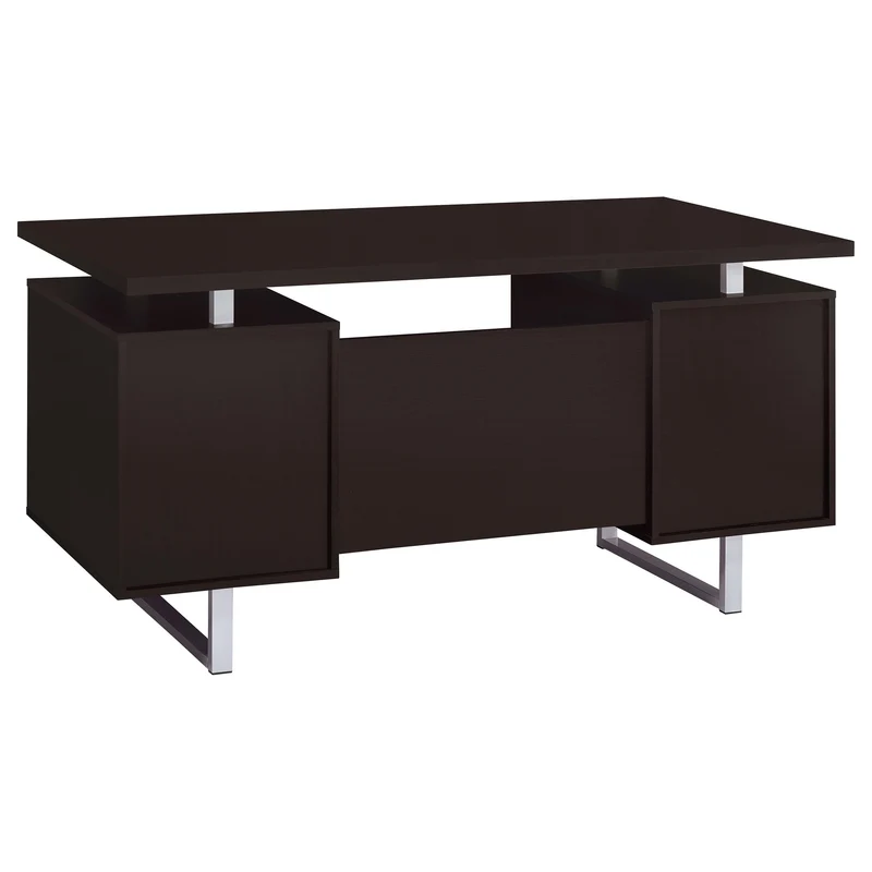 Coaster Furniture Lawtey 801521 60-inch 2-Drawer Office Computer Desk - Cappuccino