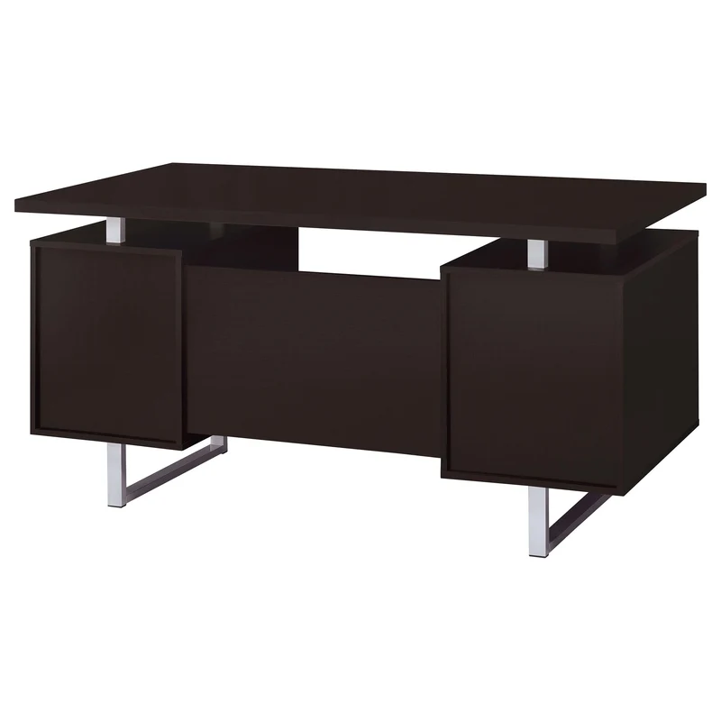 Coaster Furniture Lawtey 801521 60-inch 2-Drawer Office Computer Desk - Cappuccino