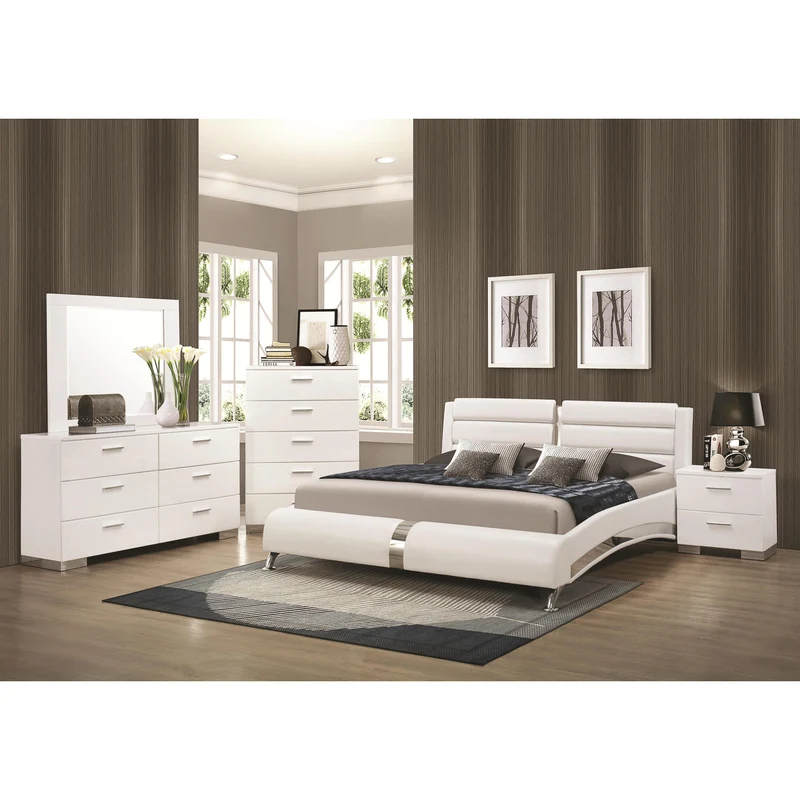 Coaster Furniture Felicity 203504 Dresser Mirror - White High Gloss