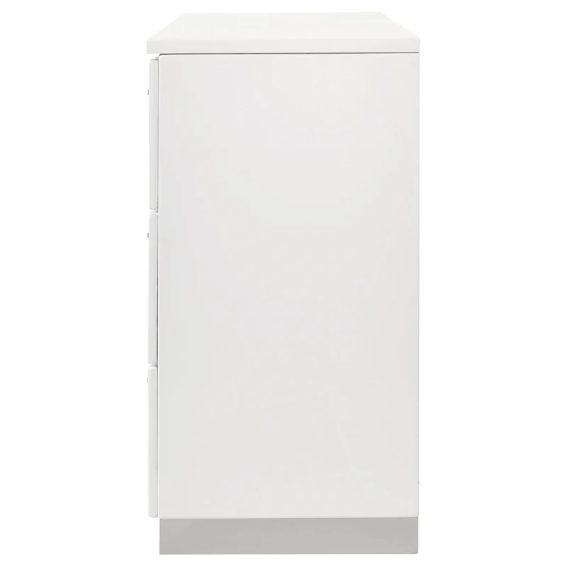 Coaster Furniture Felicity 203503 6-Drawer Dresser - White High Gloss