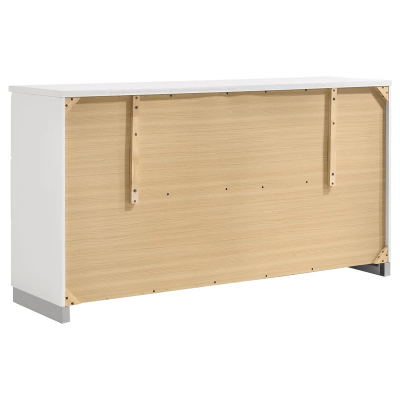 Coaster Furniture Felicity 203503 6-Drawer Dresser - White High Gloss