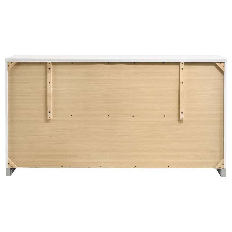 Coaster Furniture Felicity 203503 6-Drawer Dresser - White High Gloss